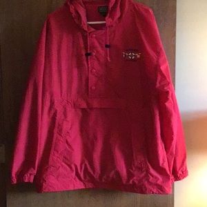 OURAY SPORTSWEAR MENS  red rain slicker XL.